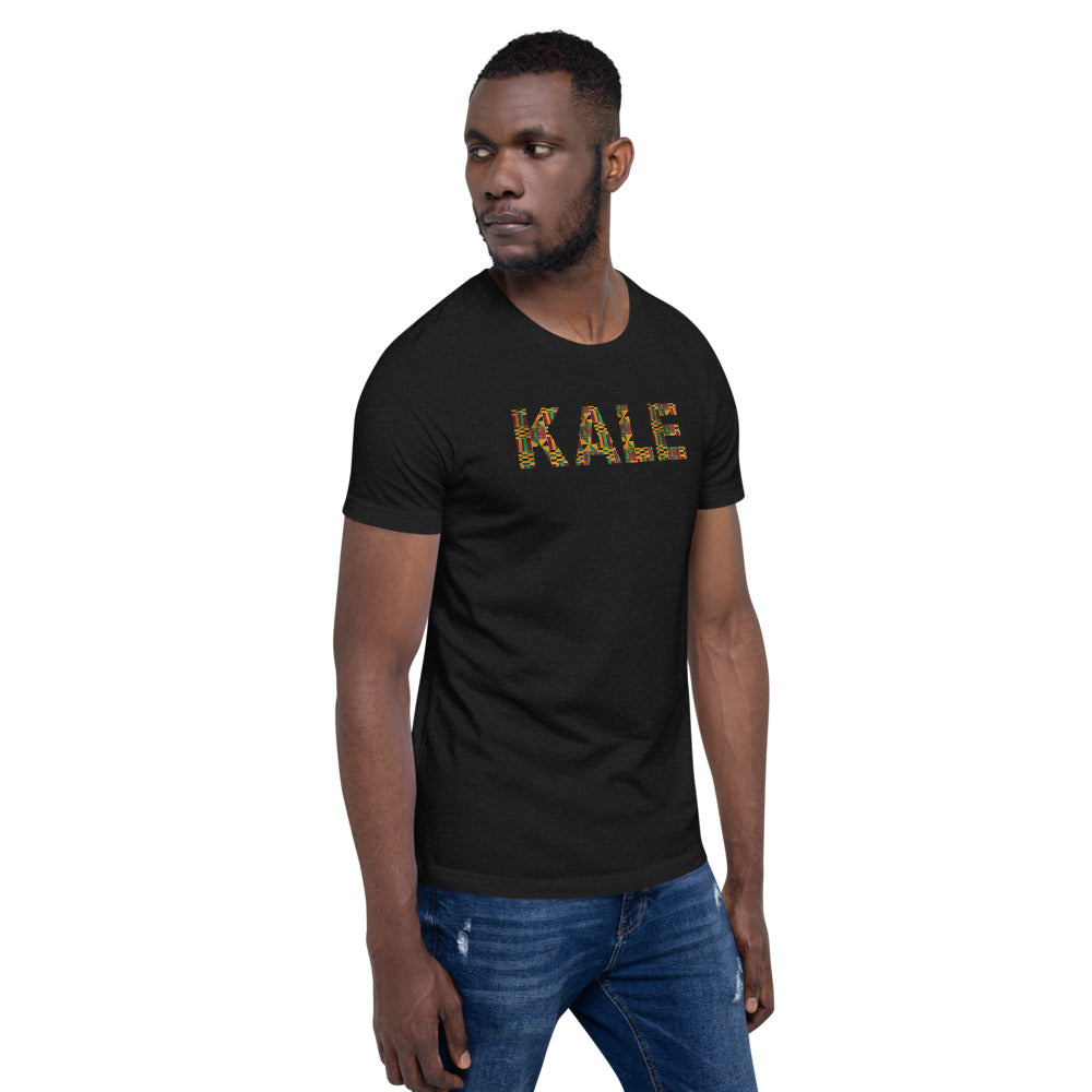 KENTE KALE TEE - BLACK HEATHER